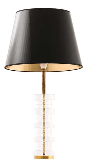 Table Lamp in Brass and Glass attributed to Carl Fagerlund, 1960s