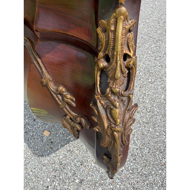 Antique Hand-Painted French Bombe Buffet For Sale - Image 16 of 18