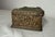Jade Antique 19th Century Hand Tooled Copper Carved Jade Stone Wood Cigarette Box For Sale - Image 8 of 13
