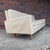 Early Florence Knoll model 26 sofa. Wood legs, three seats and 90” long for reupholstery.