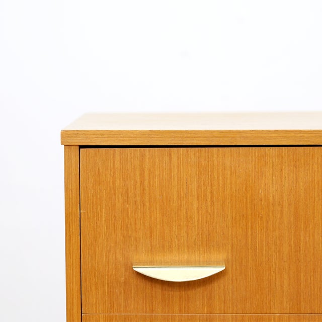 Brown 1960s Mid Century Tallboy Dresser by Symbol Furniture, Attributed For Sale - Image 8 of 9