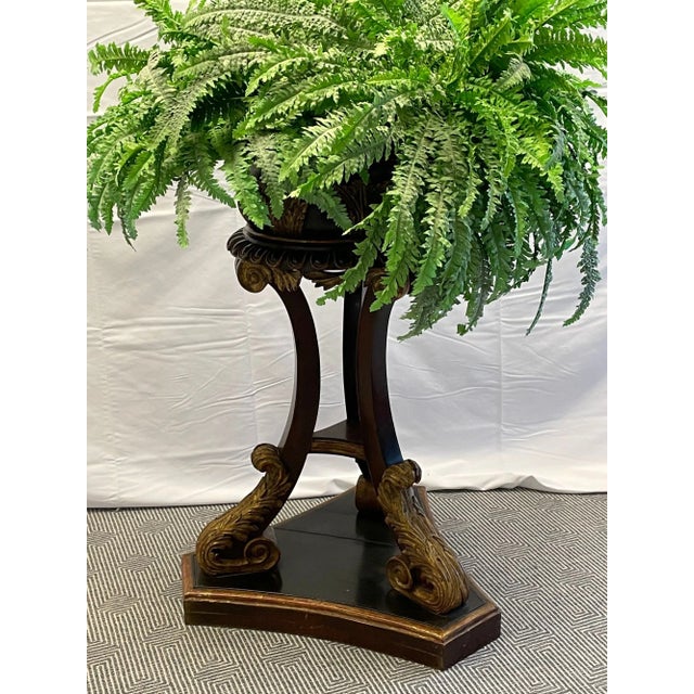 Georgian Gilt Wood Planter, Jardinière, Ebony and Gilt Design For Sale - Image 4 of 13
