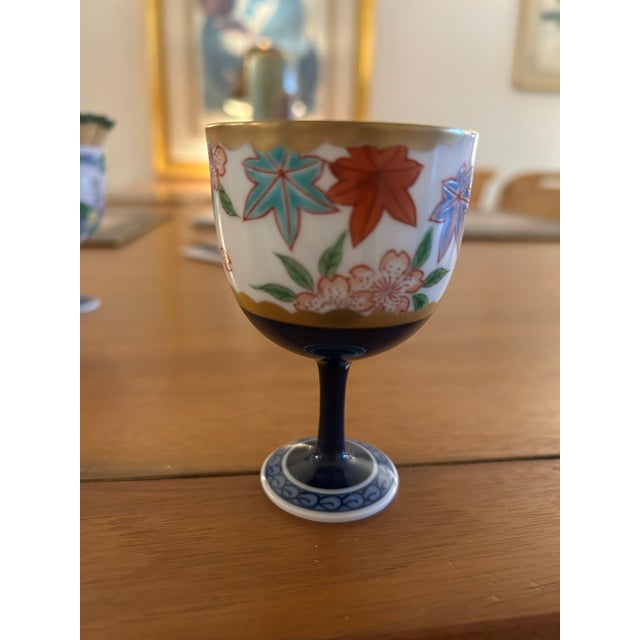 1940s Mino Shozan Ceramic Stemmed Cup From Japan For Sale In Naples, FL - Image 6 of 7