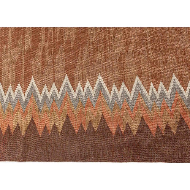 Mid 20th Century Doris Leslie Blau Midcentury Swedish Flat-Weave Rug For Sale - Image 5 of 7