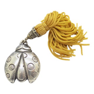 Vintage Italian Handmade Genuine Sterling Silver 925 Ladybug, 1980s For Sale