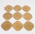 1970s Christian Dior Collection Lucite and Rattan Cocktail Coasters Set - 9 pieces For Sale In Atlanta - Image 6 of 10