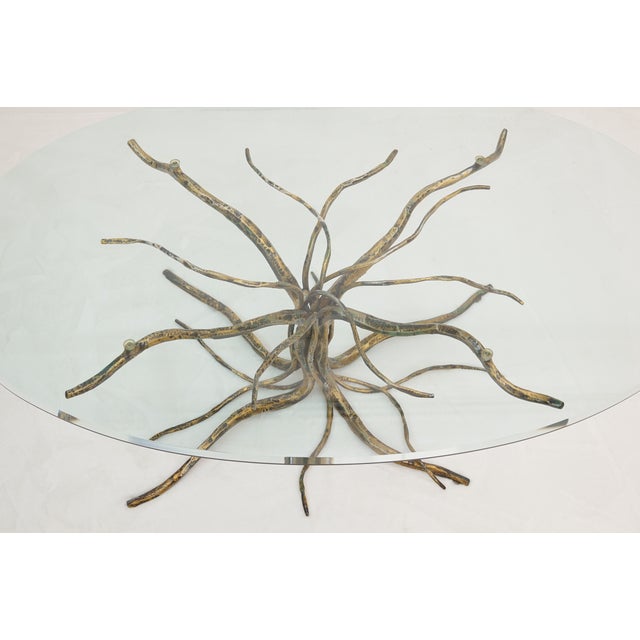 Coffee Table with Forged Metal Frame by Salvino Marsura, 1960s For Sale - Image 13 of 16