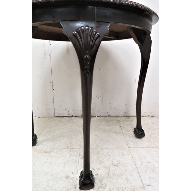 English Victorian Window Table With Ball and Claw Feet For Sale - Image 4 of 10