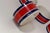 Set of Four Vintage Italian Red, White and Blue Striped Ceramic Bowls by Mancioli For Sale - Image 10 of 14