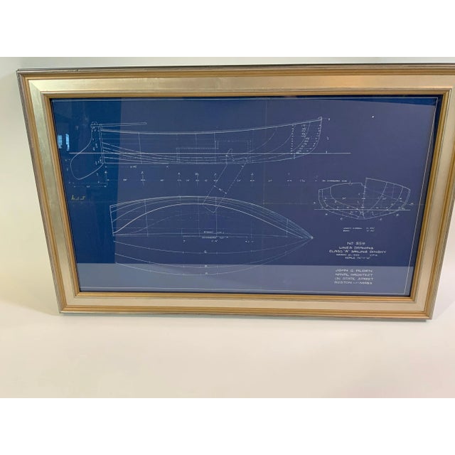 Blueprint from John G Alden, naval architect, 131 State St, Boston. Plan is for No. 559, a class A sailing dingy named...