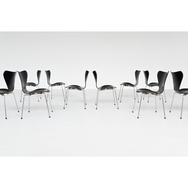 1960s 3107 Butterfly Dining Chairs by Arne Jacobsen for Fritz Hansen, 1967 For Sale - Image 5 of 18