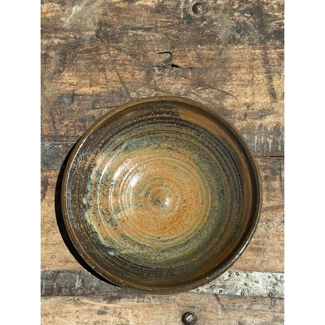 Mid-Century Modern Vintage Original Studio Pottery Bowl For Sale - Image 3 of 12