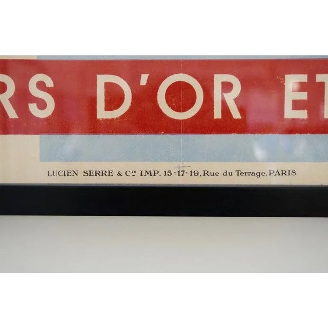 This French Art Deco poster dates to the 1920s-1930s and was acquired from a Palm Beach estate. The main writing...