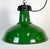 Industrial Green Enamel Factory Pendant Lamp, 1960s For Sale - Image 10 of 18
