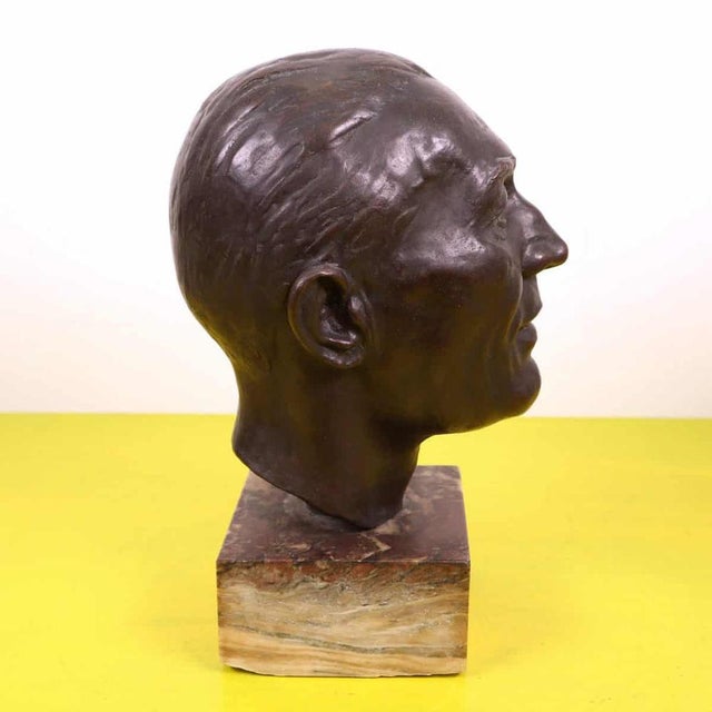 Valmore Gemignani, Metal Sculpture with Marble Base For Sale - Image 8 of 15