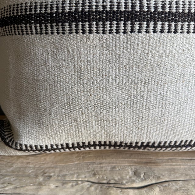 Not Yet Made - Made To Order Vintage Rug Pillow Cover With Stripes For Sale - Image 5 of 6