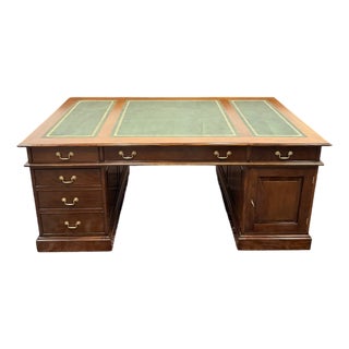 Large English Partner Desk For Sale