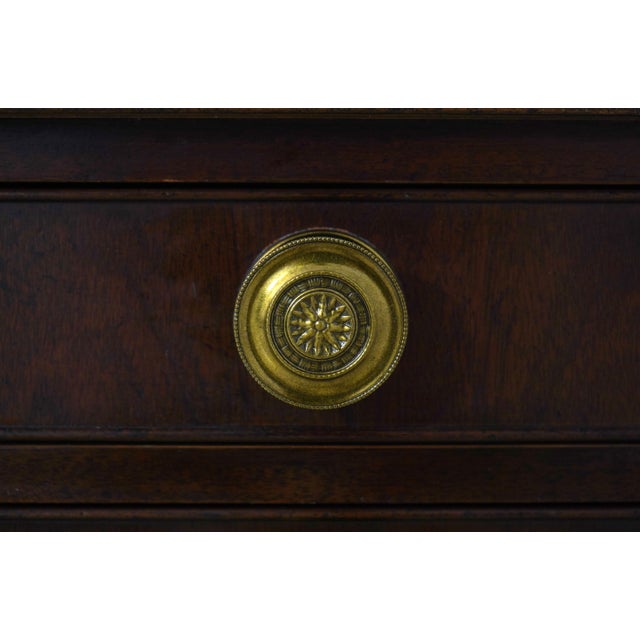 Pair of Baker Historic Charleston Mahogany 2 Drawer Servers For Sale - Image 13 of 18