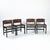 Mid-Century Modern Set of Vintage Brutalist Chairs in Hideleather and Wood For Sale - Image 3 of 18