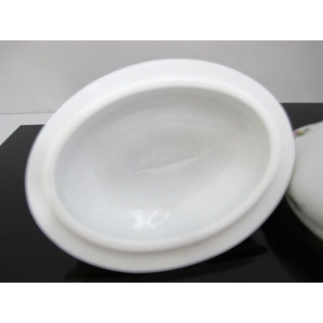 Yellow Herend Porcelain Mini Tureen Sugar Bowl Jar With Lemon Finial Lid For Sale - Image 8 of 9