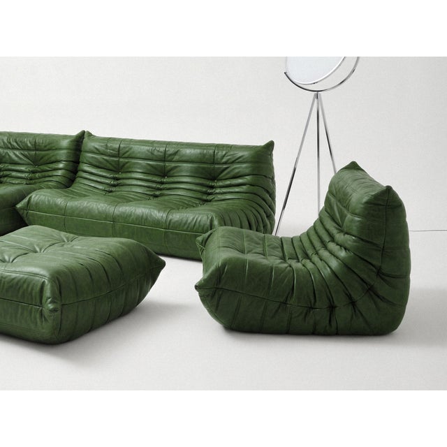 Togo Sofa Set by Michel Ducaroy for Ligne Roset, Set of 5 For Sale - Image 6 of 14
