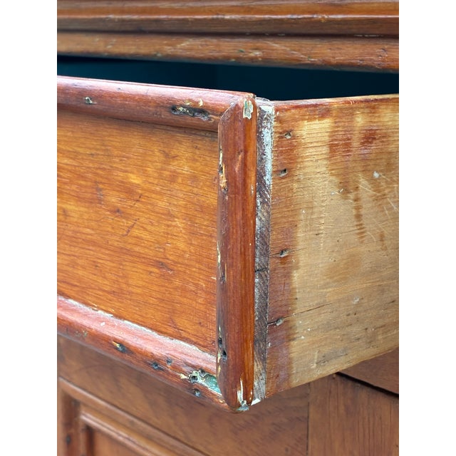 American Pine Glazed Corner Cupboard For Sale - Image 17 of 18
