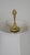 Hollywood Regency Brass Table Lamp with Fabric Shade from Unbekannt, 1970s For Sale - Image 6 of 11