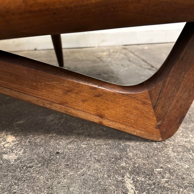 Mid 20th Century Adrian Pearsall Gondola Sofa With Walnut Frame For Sale - Image 11 of 12