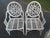 Vintage McGuire Bamboo 5 Piece Cracked Ice Dining Set For Sale - Image 6 of 13
