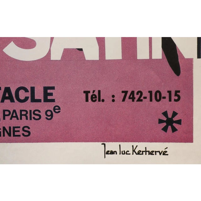 1980s Original French Cabaret Poster, Cotton Club, Manhattan Satin For Sale - Image 4 of 4