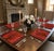 Red Italian Lacquered Coral-Motif Placemats - Set of 6 For Sale - Image 8 of 11