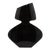 Modern Sculptural Vase in Black Shell by R&y Augousti For Sale