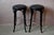 Bistro Bar Stools in Black and Chrome Tortoiseshell Vinyl, 1960s, Set of 2 For Sale - Image 4 of 14