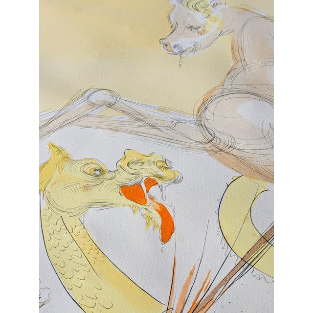 Salvador Dali, Nude, Saint George and the Dragon, 1974, Etching For Sale - Image 8 of 11