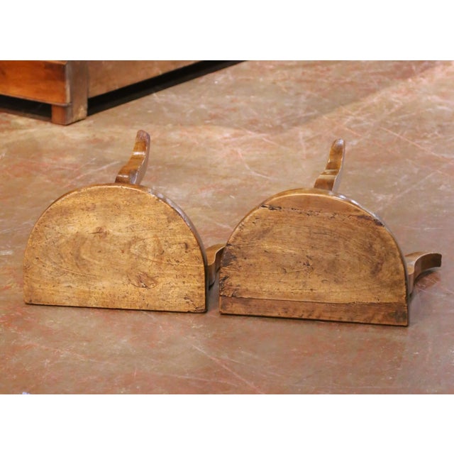 Pair of 18th Century French Walnut Milking Stools From Normandy For Sale - Image 9 of 10