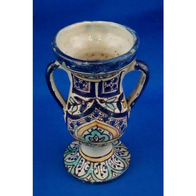 20th Century Ceramic Amphora Vase by Fratelli Kharraz, Tunisia, 1920s For Sale - Image 12 of 18