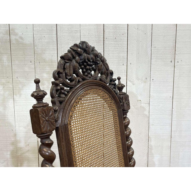 Early 20th Century Louis XIII Oak Armchair For Sale - Image 11 of 18