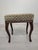 Louis Style Wooden Ottoman with Floral Pattern For Sale - Image 10 of 11
