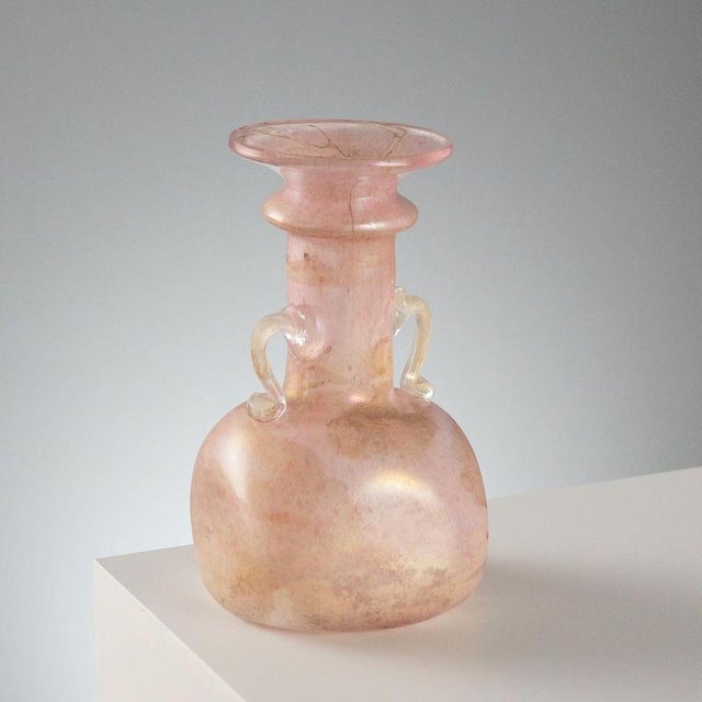 Scavo Murano Glass Vase For Sale - Image 9 of 9