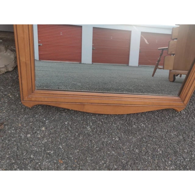 Wood Early 20th Century Solid Maple Colonial Vantiy Dresser – Chippendale Style For Sale - Image 7 of 12