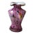 Vintage MCM Murano Style Pink With Black Speckles, Torso Vase For Sale
