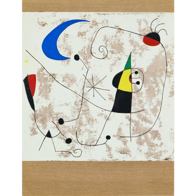 Joan Miro, Personnage dans la nuit, Lithograph For Sale