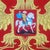 Vintage 20th C Framed Bullion Embroidery Eagle Russian Coat of Arms St Michael For Sale - Image 4 of 13