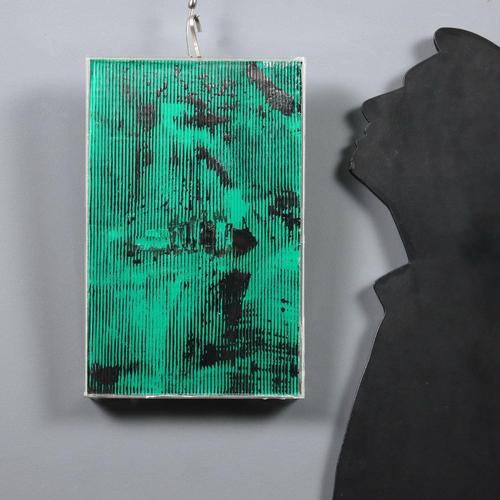 Enamels on wavy cardboard. Signed and dated on the back. Comes with a certificate of authenticity from Galleria Elite...