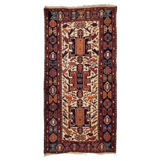 Kilim Sumak Rug in Wool and Silk, 1990s For Sale