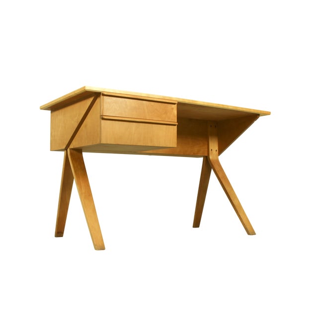 Mid-Century Modern Model EB02 Birch Series Desk by Cees Braakman for Ums Pastoe, 1952 For Sale - Image 6 of 13