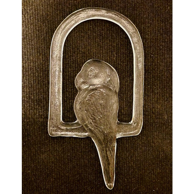 Mid-Century Modern Mid Century Modern Grand Crystal Parrot on His Perch - Hanging Home Decor/ Sculpture For Sale - Image 3 of 12