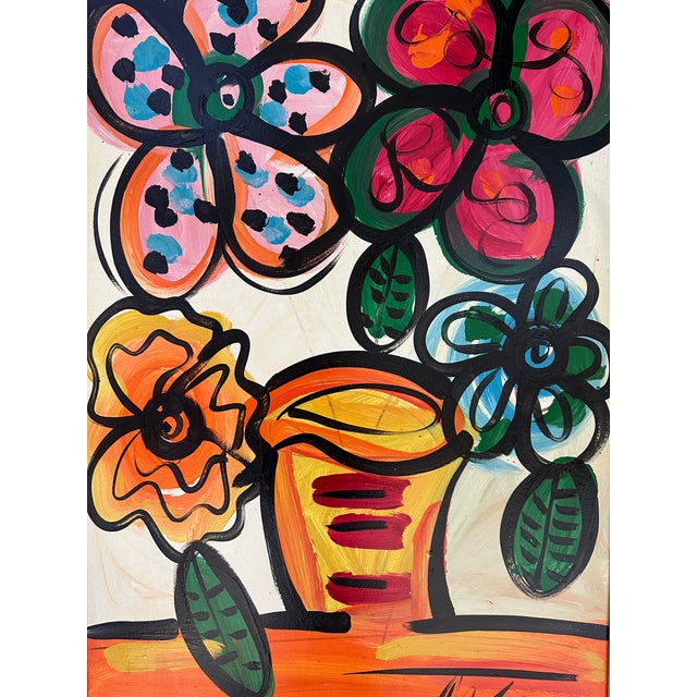 Abstract Expressionism Peter Keil Painting Framed For Sale - Image 3 of 4