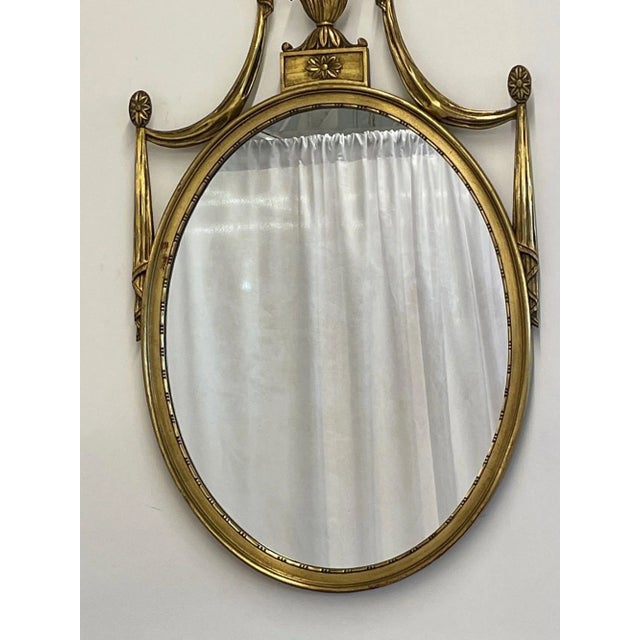 Pair of Adams Style Giltwood Wall Mirrors, Console or Commode Mirrors For Sale - Image 10 of 13