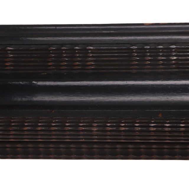 Italian Ebonized Wood Mirror in the Dutch Style, C 1940 For Sale In Philadelphia - Image 6 of 7